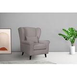 Home affaire Sessel "Ohrensessel CHISTELLE, wahlweise mit Polsterhocker", mit Wellenunterfederung, Maße: B/T/H: 81/87/99 cm