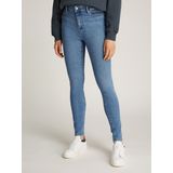 Tommy Hilfiger Skinny-fit-Jeans "Harlem Skinny High Waist", mit Logo-Badge, in blauer Waschung, in Knöchellänge