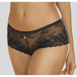 LASCANA Panty, aus dezent transparenter Jacquardspitze mit edlem Perlenaccessoire