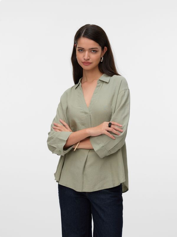 Vero Moda Shirtbluse "VMLINN 3/4 TOP WVN GA NOOS"