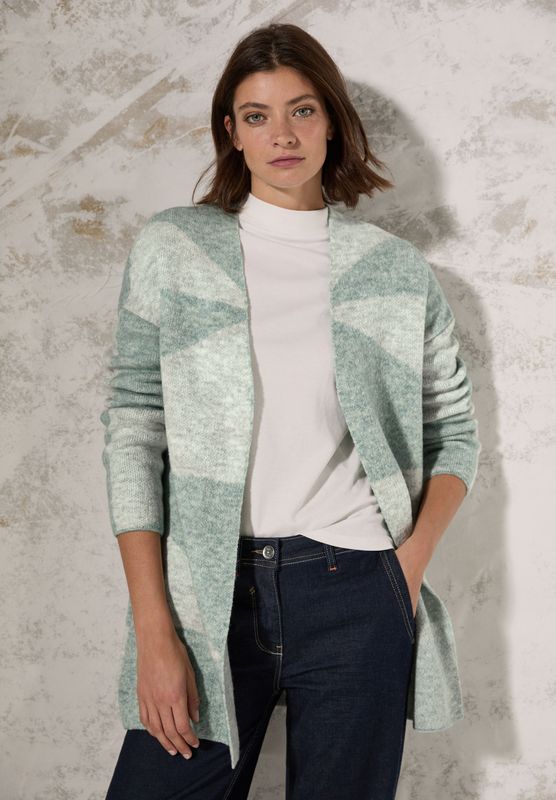 Cecil Cardigan, im angenehmen Materialmix