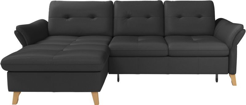 sit&more Ecksofa "Göteborg", Sitztiefenverstellung und Federkern, wahlweise mit Bettfunktion