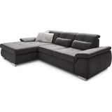 Die PlanBar Ecksofa "MP-IN16037 L-Form mit Kaltschaum-Polsterung", mit Sitztiefenverstellung & Zierkissen