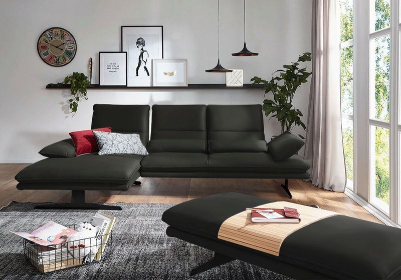 W.SCHILLIG Ecksofa "broadway, Designsofa mit tollem Sitzkomfort", Sitztiefenverstellung, Kopfteil- & Seitenteilverstellung, Breite 291cm