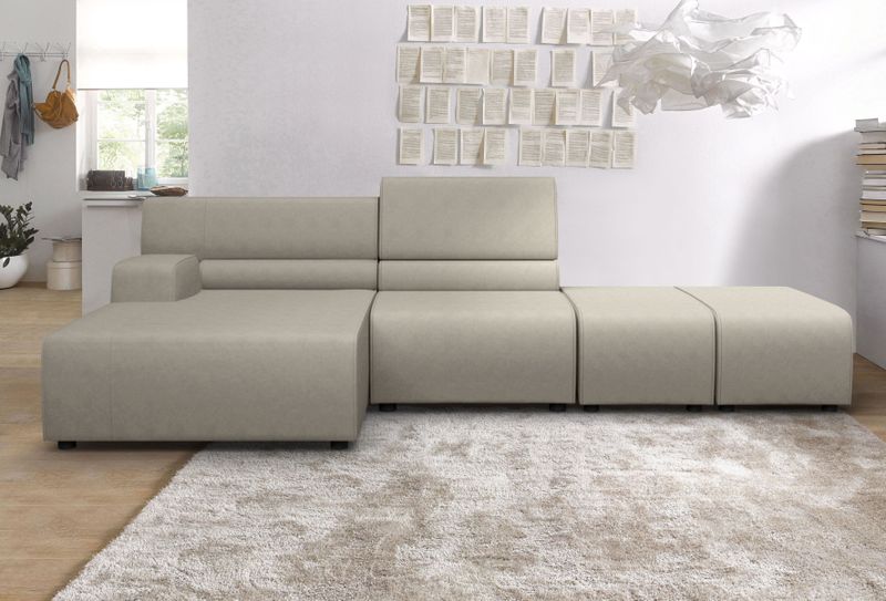 Egoitaliano Ecksofa "Babouche, Designsofa mit außergewöhnlichem Sitzkomfort zum Wohlfühlen"