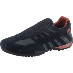 Geox Slip-On Sneaker "UOMO SNAKE B", Freizeitschuh, Halbschuh, Schnürschuh im Material-Mix