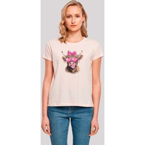 F4NT4STIC T-Shirt "Highland Cow Valentinstag Sonnenbrille", Premium Qualität