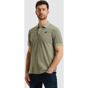 PME LEGEND Poloshirt "Short sleeve polo garment dyed pique", mit Logo Stickerei