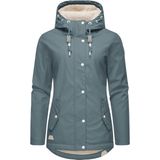 Ragwear Regenjacke "Marge", mit Kapuze, warm gefütterter Damen Winter Regenmantel