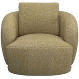 FLEXLUX Sessel "Torino, rund, drehbar, Einzelsofa, Polstersessel,", Modernes, organisches Sessel-Design, Kaltschaum, Wellenunterfederung