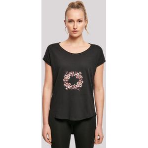F4NT4STIC T-Shirt "Rosa Frühlings Blumenkranz Dekor", Premium Qualität