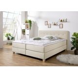 Home affaire Boxspringbett "Fargo", in Überlänge 220 cm, mit Topper, 3 Ausführungen, 4, Breiten