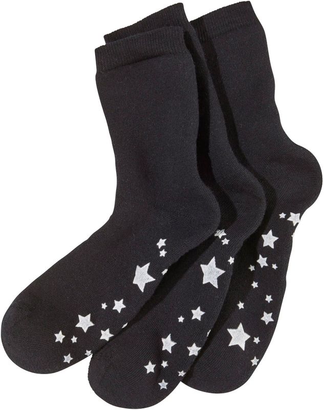 Lavana ABS-Socken, (Packung, 3 Paar), mit Antirutschsohle im Sterndesign