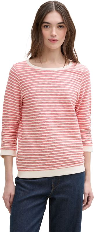 TOM TAILOR Denim Sweatshirt, mit gestreifter Optik