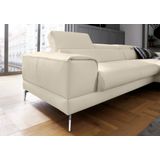 W.SCHILLIG Ecksofa "piedroo, Designsofa mit tollem Sitzkomfort, bequem und elegant, L-Form", Kopfteilverstellung, wahlweise mit Sitztiefenverstellung, Breite 303cm