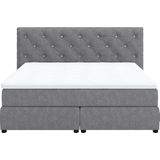COTTA Boxspringbett "Castle", mit Strasssteinen im Kopfteil, inkl. Topper