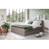 Home affaire Boxspringbett "Sacy", Boxbett inkl. Topper, 2 Matratzen, Härtegrade H2, H3 und H4 wählbar