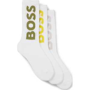 BOSS Socken "3P QS Rib Logo CC", mit Logo