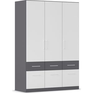 rauch Kleiderschrank "Dundee", (mit 3 Griff-Varianten), Schubladen in zwei Höhen, optional mit Spiegel MADE IN GERMANY