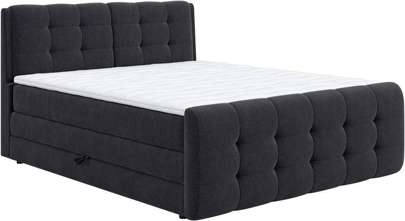 COTTA Boxspringbett "Fort mit Bettkasten, inkl. Topper", erhältlich in verschiedenen Breiten (160cm, 180cm & 200cm)