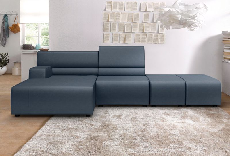 Egoitaliano Ecksofa "Babouche, Designsofa mit außergewöhnlichem Sitzkomfort zum Wohlfühlen"