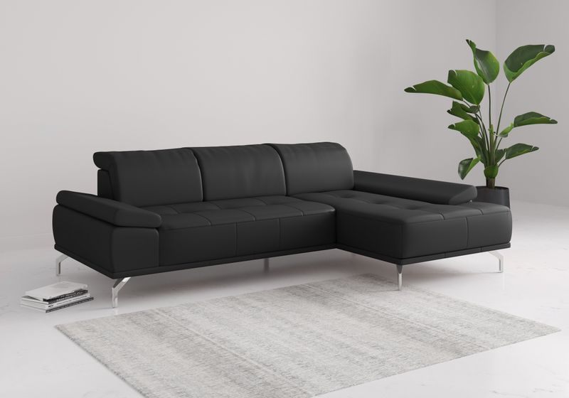 Places of Style Ecksofa "Caluna", Inkl.Sitztiefenverstellung