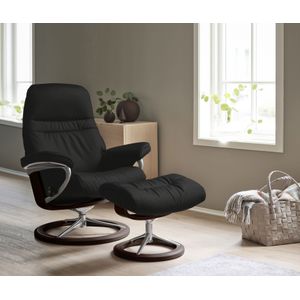 Stressless Fußhocker "Sunrise", mit Signature Base, Gestell Braun