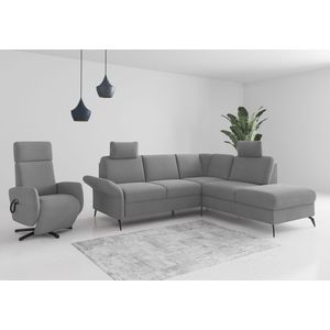 Home affaire Ecksofa "Rochelle", optional: Armteilverstellung, klappbar, Bettkasen