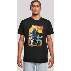 F4NT4STIC T-Shirt "Star Wars Vintage Comic Scene", Herren,Premium Merch,Regular-Fit,Basic,Bedruckt