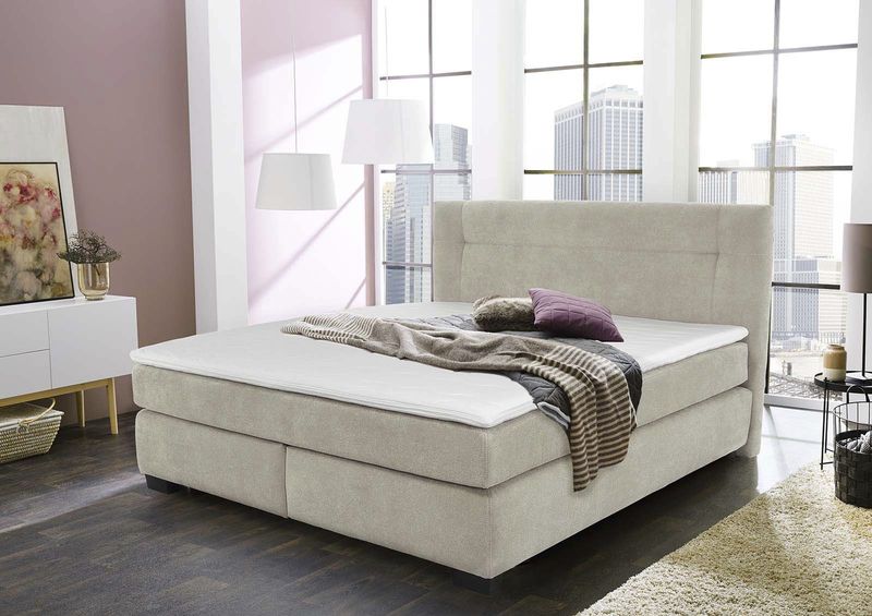 Jockenhöfer Gruppe Boxspringbett "Family, inklusive 7-Zonen-TTFK-Matratzen und Kaltschaumtopper", erhältlich in den Breiten 120,140 & 180cm