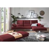 W.SCHILLIG Ecksofa "broadway, Designsofa mit tollem Sitzkomfort, L-Form", Sitztiefenverstellung, Kopfteil- & Seitenteilverstellung, Breite 291cm