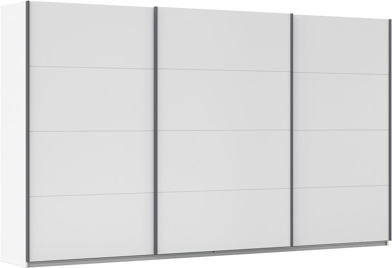 rauch Schwebetürenschrank "Kleiderschrank Schrank Garderobe AGORDO mit Dekor- oder Hochglanzfront", (in zwei Griff-Farben), durchdachte Innenausstattung, in 4 Breiten und 2 Höhen MADE IN GERMANY