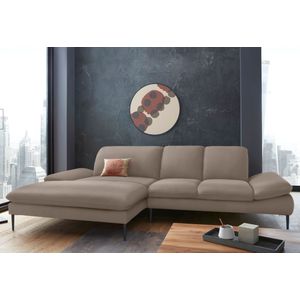 W.SCHILLIG Ecksofa "enjoy&MORE, Designsofa, elegant und bequem, L-Form", Sitztiefenverstellung, Füße schwarz pulverbeschichtet, Breite 310 cm
