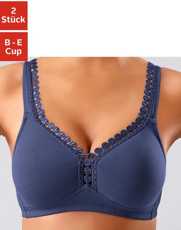 petite fleur Soft-BH, ohne Bügel, mit dekorativer Zierkante