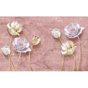 Papermoon Fototapete "Muster mit Blumen"