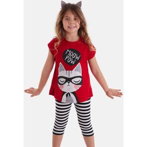 Denokids Hausanzug "Meow Pow", mit Katzen-Print