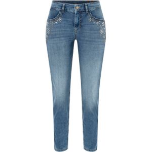 MAC Slim-fit-Jeans "RICH SLIM 7/8 flower", mit Schmucksteinen