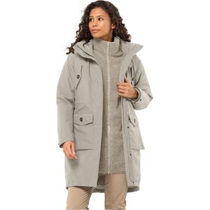 Jack Wolfskin 3-in-1-Funktionsmantel "EISWALD 3IN1 PARKA W", mit Sherpa Fleece-Innenjacke und abnehmbarer Kapuze