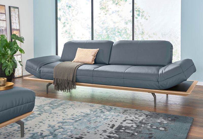 Creation BY ROLF BENZ 3-Sitzer "CR.420, Designsofa, Loungesofa", in 2 Qualitäten, Holzrahmen in Eiche Natur oder Nußbaum, Breite 232 cm
