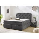 Jockenhöfer Gruppe Boxspringbett "Mila erhältlich in der Größe 180x200cm", Kaltschaumtopper, 7-Zonen-TTFK-Matratze, mehrere Härtegrade wählbar