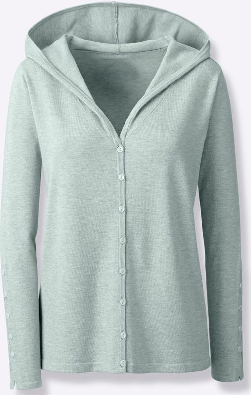 heine Kapuzenstrickjacke