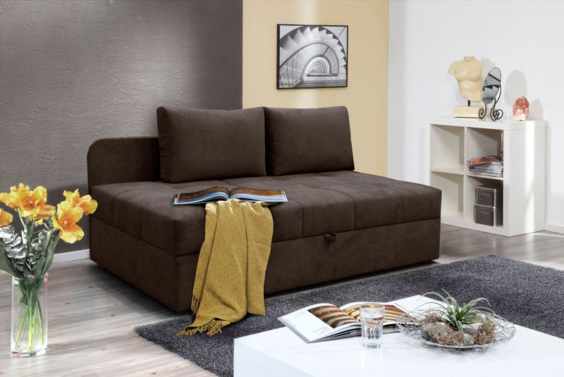 alina Schlafsofa "Marla", inkl. Stauraum und 2 Rückenkissen