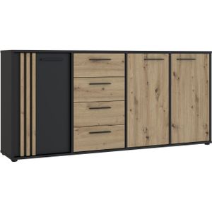 FORTE Sideboard "Cardigan", Sideboard, 2 farbig, Stauraum, Schubkasten, Soft Close,Breite 179,4cm
