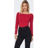 ONLY Langarmshirt "ONLGLAMOUR L/S BOAT NECK TOP BOX CC JRS"