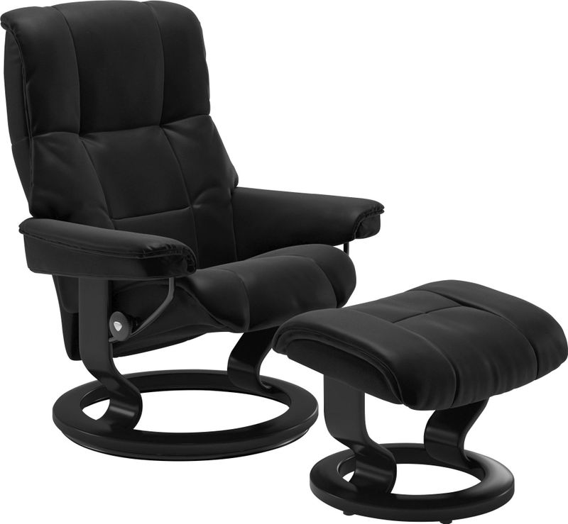 Stressless Relaxsessel "Mayfair", (Set, Relaxsessel mit Hocker), mit Hocker, mit Classic Base, Größe S, M & L, Gestell Schwarz