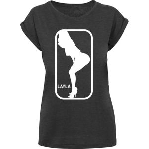 Merchcode T-Shirt "Merchcode Damen Ladies Layla Dance X T-Shirt", (1 tlg.)