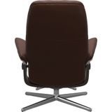 Stressless Relaxsessel "Consul", (Set, Relaxsessel mit Hocker), mit Hocker, mit Cross Base, Größe S, M & L, Holzakzent Wenge