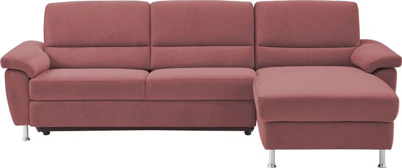 CALIZZA INTERIORS Ecksofa "Onyx L-Form", Recamiere links oder rechts, wahlweise mit Bettfunktion, Breite 270 cm