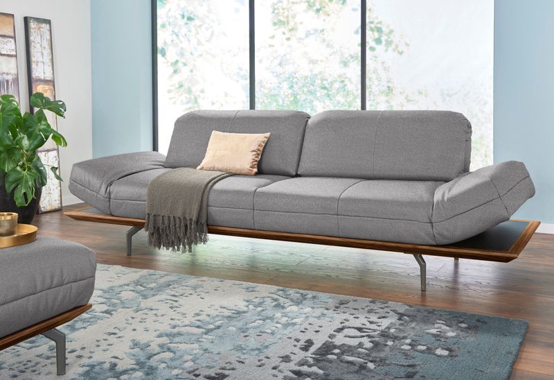 Creation BY ROLF BENZ 3-Sitzer "CR.420, Designsofa, Loungesofa", in 2 Qualitäten, Holzrahmen in Eiche Natur oder Nußbaum, Breite 232 cm