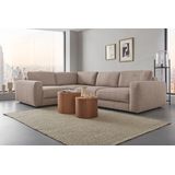 Places of Style Ecksofa "Bloomfield, L-Form", extra tiefe Sitzfläche, wahlweise mit Sitztiefenverstellung